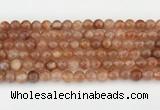 CSS752 15.5 inches 7mm round golden sunstone beads wholesale