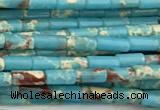 CTB1017 15 inches 2*4mm tube imitation sea sediment jasper beads
