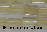 CTB104 15.5 inches 11*15mm faceted tube lemon quartz beads