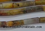 CTB316 15.5 inches 4*13mm tube crazy lace agate beads wholesale