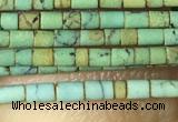 CTB802 15.5 inches 1mm tube turquoise beads wholesale