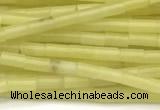CTB962 15 inches 2*4mm tube olive jade beads