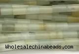 CTB963 15 inches 2*4mm tube amazonite beads
