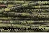 CTB982 15 inches 2*4mm tube dragon blood jasper beads