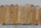 CTD1630 Top drilled 5*20mm - 8*30mm sticks red quartz beads
