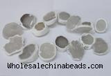 CTD1675 Top drilled 25*30mm - 35*45mm freeform agate gemstone beads