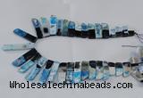 CTD1988 Top drilled 10*25mm - 12*50mm sticks agate gemstone beads
