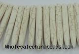CTD2028 Top drilled 5*40mm - 5*45mm sticks turquoise beads