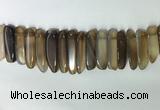 CTD2161 Top drilled 8*20mm - 10*40mm sticks agate gemstone beads