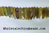 CTD2164 Top drilled 8*20mm - 10*40mm sticks agate gemstone beads