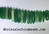 CTD2169 Top drilled 8*20mm - 10*40mm sticks agate gemstone beads