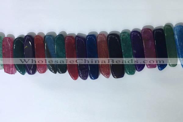 CTD2175 Top drilled 8*20mm - 10*40mm sticks agate gemstone beads