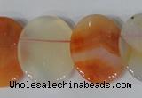 CTD22 Top drilled 20*30mm oval agate gemstone beads wholesale