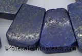 CTD3510 Top drilled 15*25mm - 25*35mm freeform lapis lazuli beads