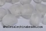 CTD3600 Top drilled 10*14mm - 13*18mm nuggets white crystal beads