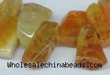 CTD603 Top drilled 10*18mm - 12*28mm nuggets agate gemstone beads
