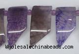 CTD732 Top drilled 15*20mm - 15*40mm wand agate gemstone beads