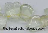 CTD824 Top drilled 15*20mm - 20*25mm freeform lemon quartz beads