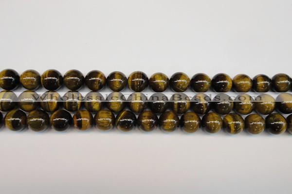 CTE1211 15.5 inches 8mm round AB grade yellow tiger eye beads