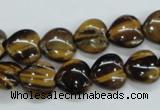 CTE122 15.5 inches 12*12mm heart yellow tiger eye beads wholesale