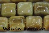 CTE1529 15.5 inches 16*16mm square golden tiger eye beads wholesale