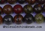 CTE1792 15.5 inches 8mm round red iron tiger beads wholesale