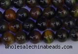CTE1801 15.5 inches 6mm round blue iron tiger beads wholesale