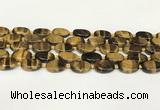 CTE2131 15.5 inches 13*18mm oval yellow tiger eye beads