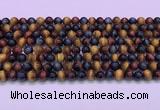 CTE2219 15.5 inches 6mm round colorful tiger eye gemstone beads