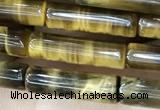CTE2245 15.5 inches 4*14mm tube yellow tiger eye beads wholesale