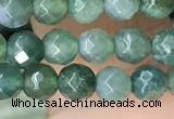 CTG2534 15.5 inches 4mm faceted round moss agate beads