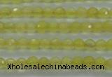 CTG406 15.5 inches 2mm faceted round tiny dyed candy jade beads