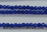 CTG412 15.5 inches 2mm faceted round tiny dyed candy jade beads