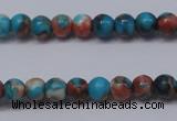 CTG450 15.5 inches 3mm round tiny dyed rain flower stone beads