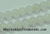 CTG84 15.5 inches 3mm round tiny white jade beads wholesale