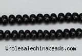 CTO119 15.5 inches 7*11mm rondelle black tourmaline beads