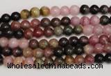 CTO371 15.5 inches 5mm round natural tourmaline gemstone beads