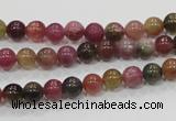 CTO62 15.5 inches 6mm round natural tourmaline gemstone beads