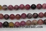 CTO63 15.5 inches 7mm round natural tourmaline gemstone beads