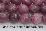 CTO659 15.5 inches 10mm faceted round Chinese tourmaline beads