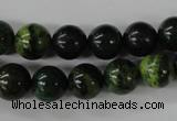 CTP203 15.5 inches 10mm round yellow pine turquoise beads wholesale