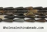 CTR414 15.5 inches 10*30mm teardrop agate beads wholesale
