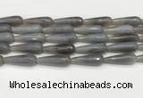 CTR450 15.5 inches 10*30mm faceted teardrop agate beads wholesale