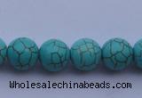 CTU09 15.5 inches 20mm round blue turquoise strand beads Wholesale