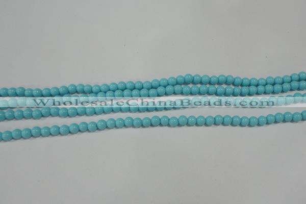 CTU1211 15.5 inches 6mm round synthetic turquoise beads