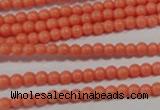 CTU1310 15.5 inches 3mm round synthetic turquoise beads