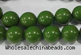 CTU1396 15.5 inches 14mm round synthetic turquoise beads