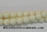 CTU1432 15.5 inches 6mm round synthetic turquoise beads