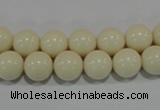 CTU1434 15.5 inches 10mm round synthetic turquoise beads