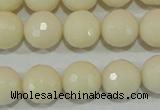 CTU1447 15.5 inches 16mm faceted round synthetic turquoise beads